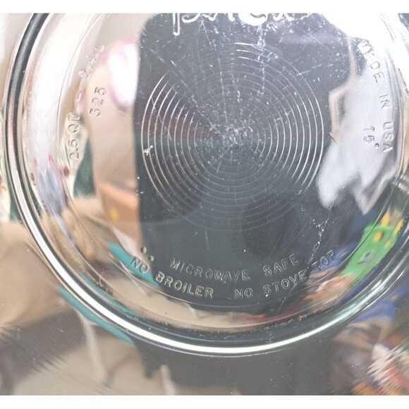 Pyrex #325 Clear Glass  2.5 Qt. Mixing Bowl 10” Diameter USA Microwave/Oven Safe - Picture 2 of 3